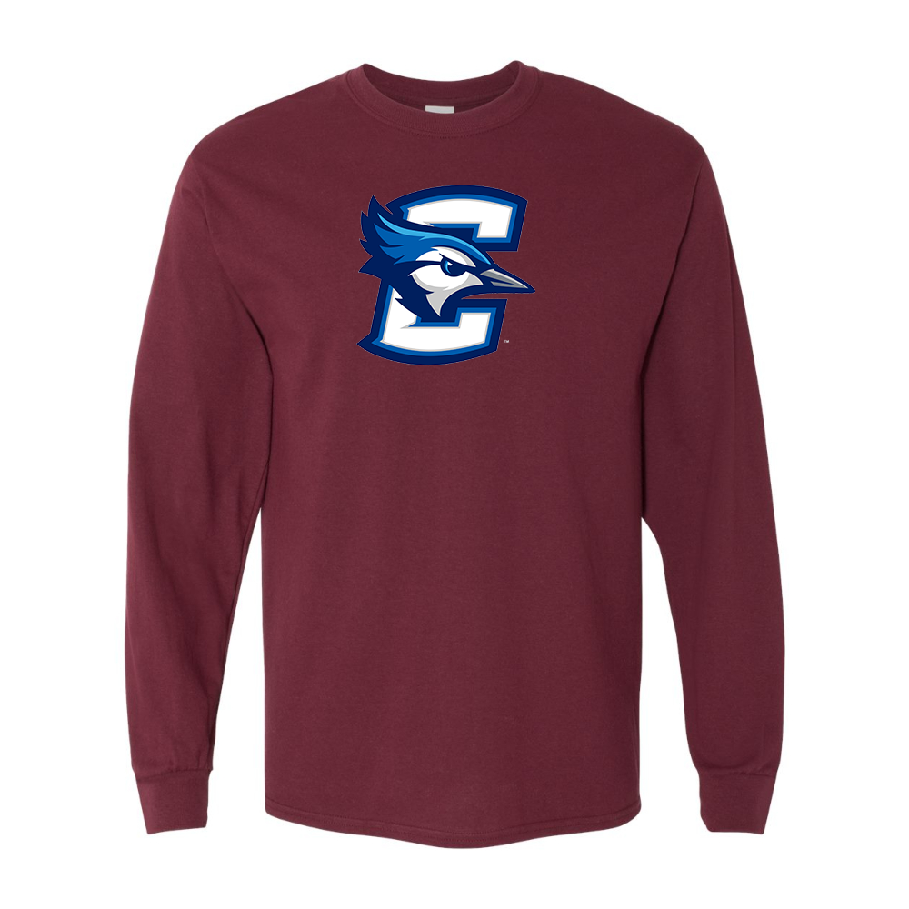 Men's Creighton Bluejays Gildan Heavy Cotton Long Sleeve T-Shirt