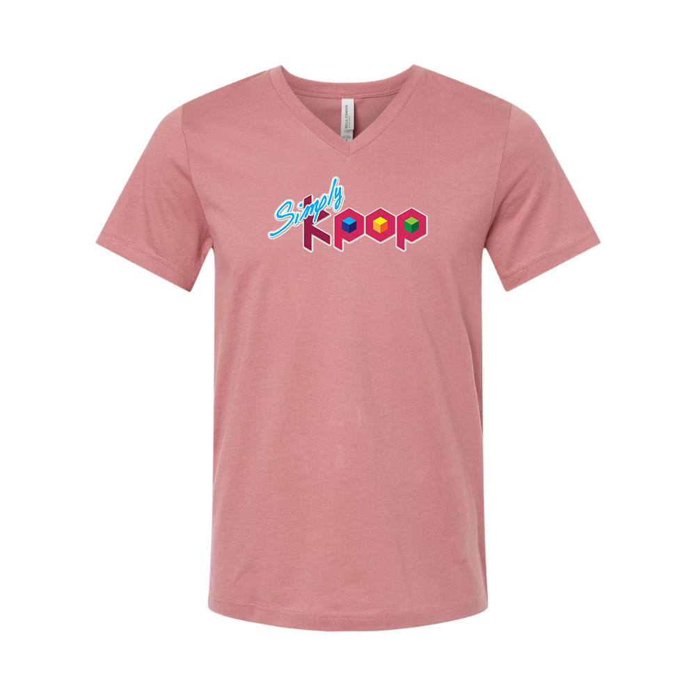 Simply Kpop BELLA CANVAS - Jersey V-Neck T-Shirt