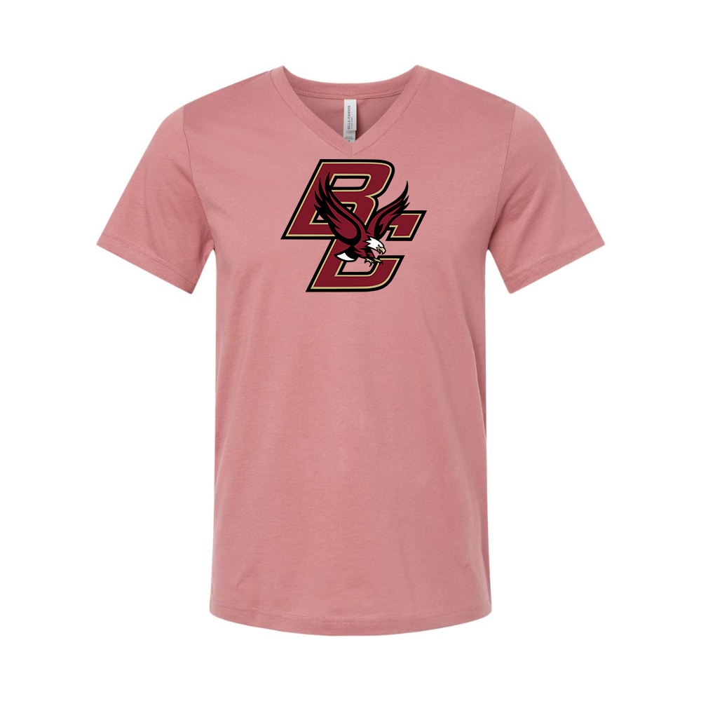 Boston College Eagles BELLA CANVAS - Jersey V-Neck T-Shirt