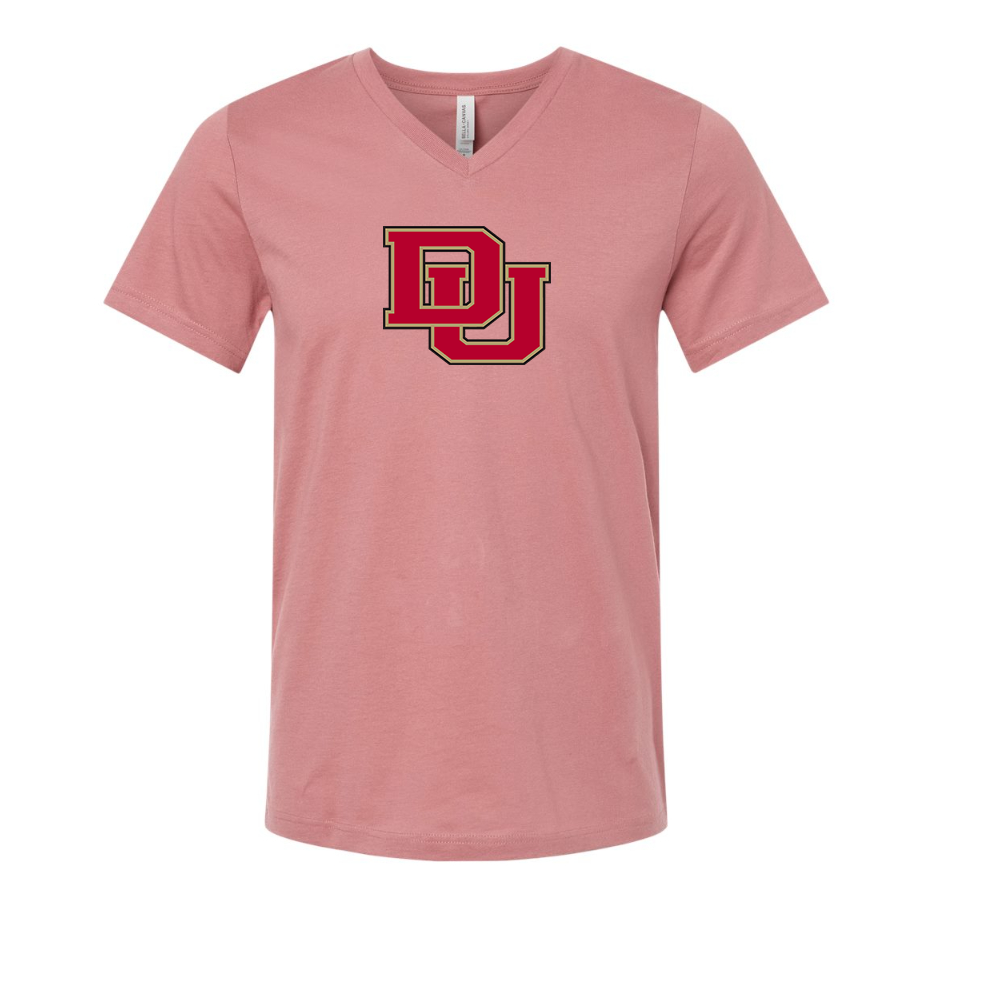 Denver Pioneers BELLA CANVAS - Jersey V-Neck T-Shirt