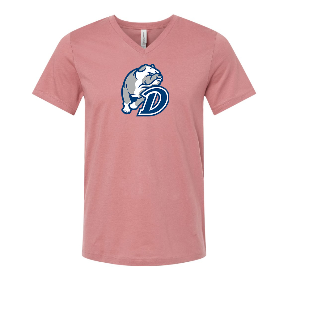 Drake Bulldogs BELLA CANVAS - Jersey V-Neck T-Shirt