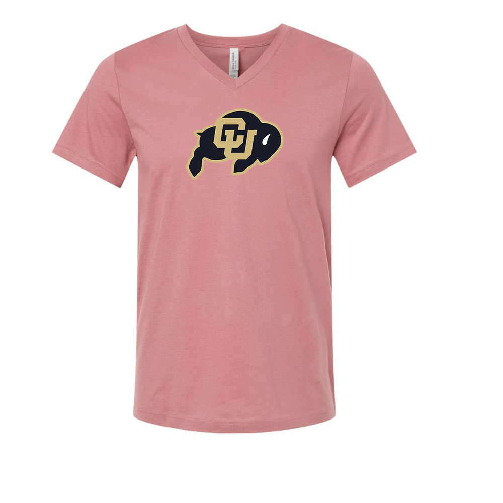 Colorado Buffaloes BELLA CANVAS - Jersey V-Neck T-Shirt