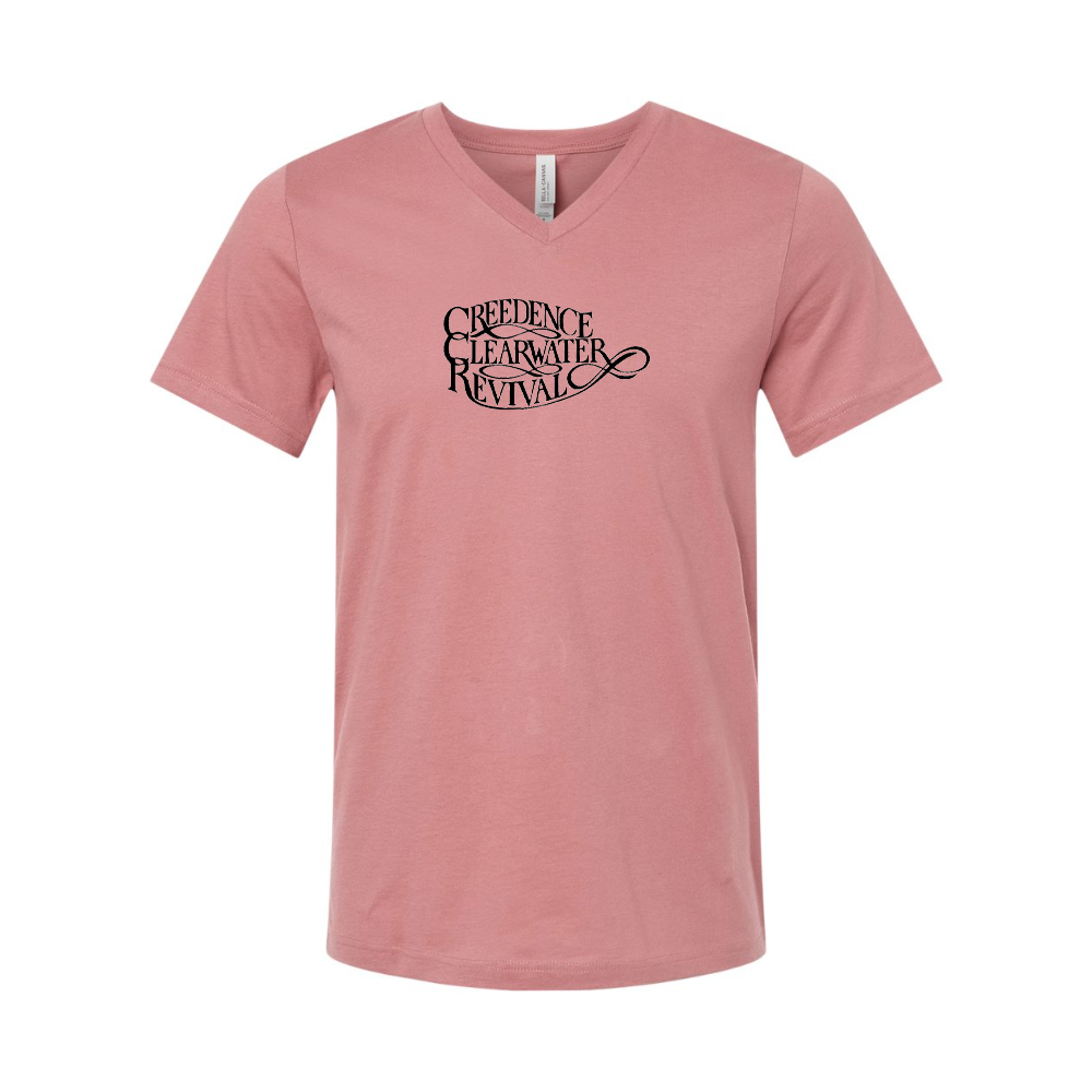 Creedence Clearwater Revival BELLA CANVAS - Jersey V-Neck T-Shirt