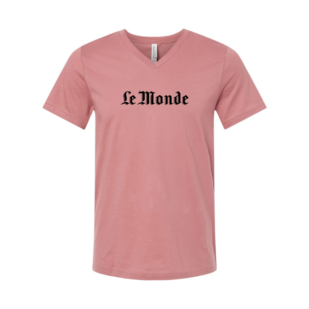 Le Monde BELLA CANVAS - Jersey V-Neck T-Shirt