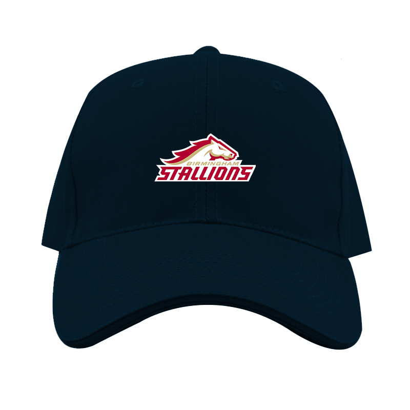 Birmingham Stallions Logo Dad Baseball Cap Hat