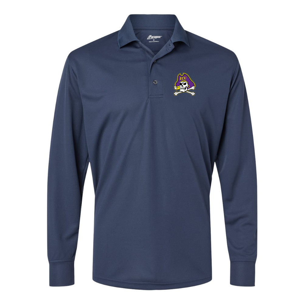 Men's East Carolina Pirates Paragon Prescott Long Sleeve Polo