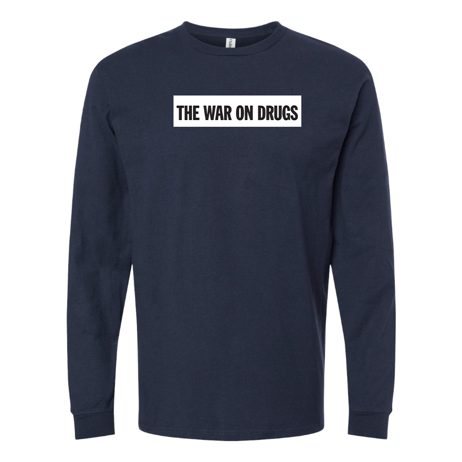 Men's The War on Drugs Logo Cotton Long Sleeve T-Shirt