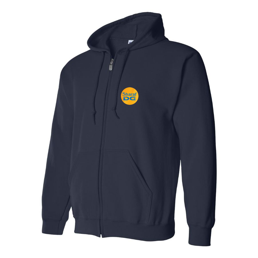 Men's SharafDG Logo Zipper Hoodie