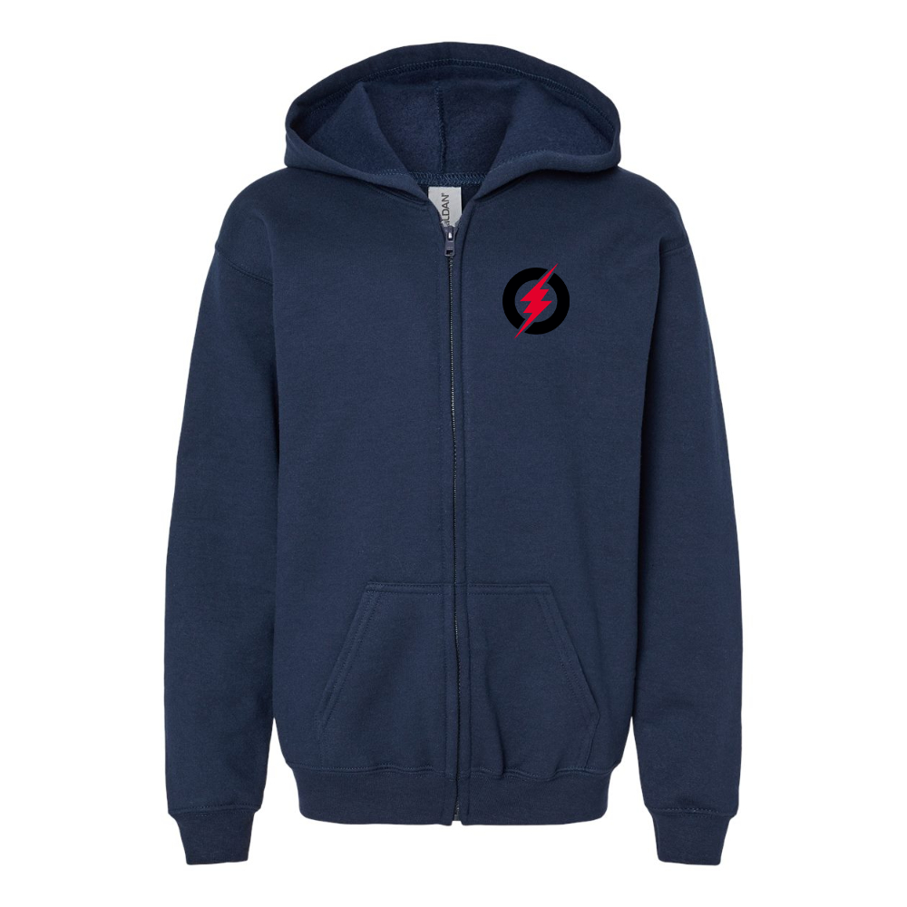 Youth Rayovac Lightning Gildan Heavy Blend Full Zip Hooded Sweatshirt