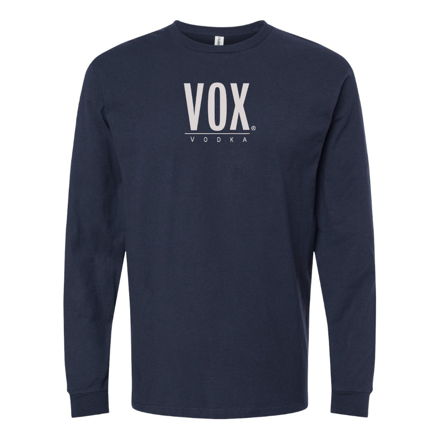 Men's Vox Logo Cotton Long Sleeve T-Shirt