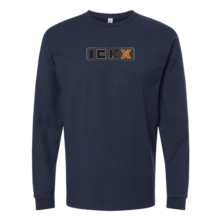 Men's ICKX Logo Cotton Long Sleeve T-Shirt