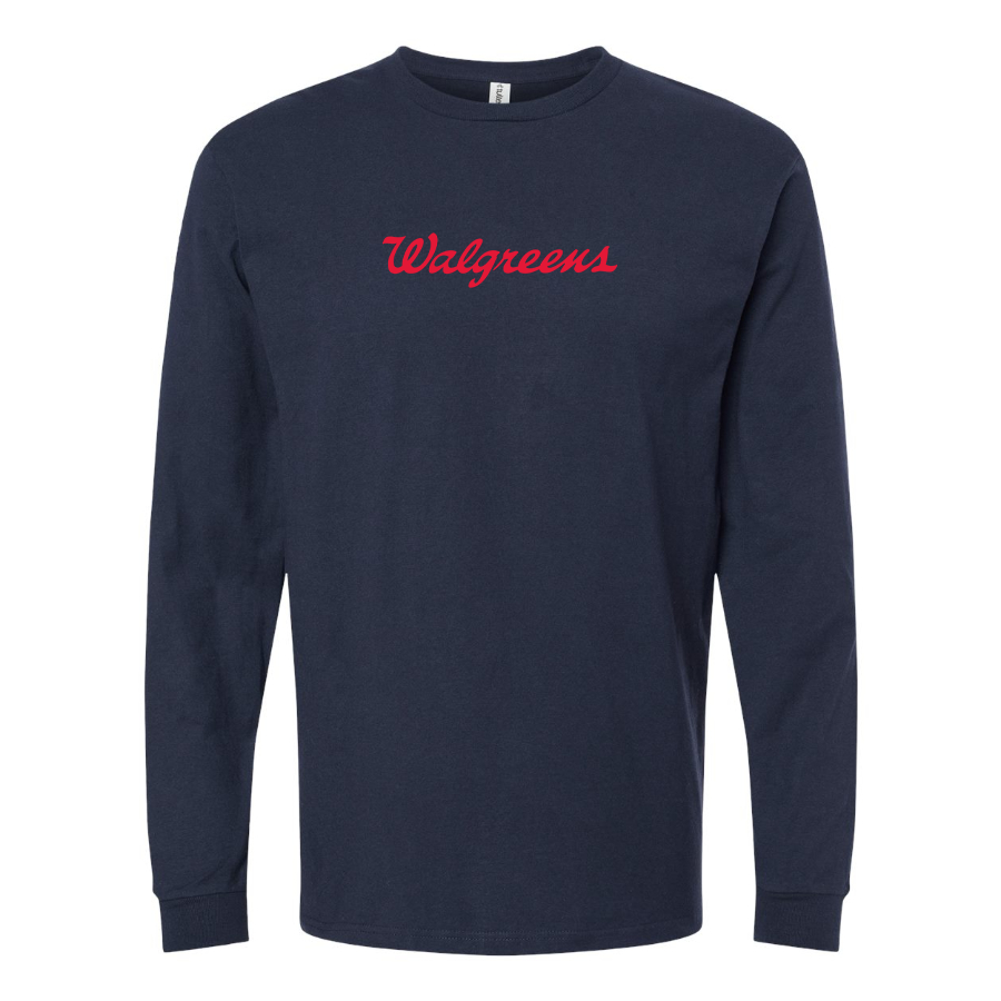 Men's Walgreens Logo Cotton Long Sleeve T-Shirt