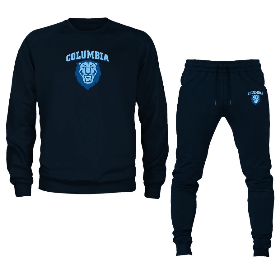 Men's Columbia Lions Crewneck Sweatshirt Joggers Suit