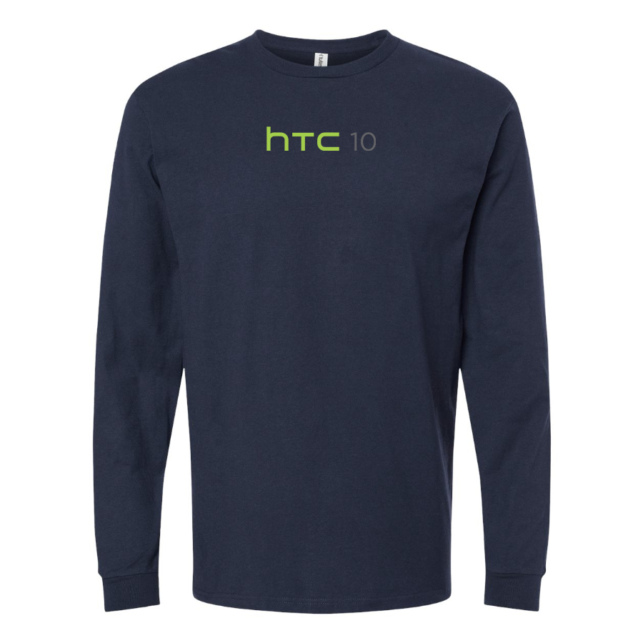 Men's HTC 10 Logo Cotton Long Sleeve T-Shirt