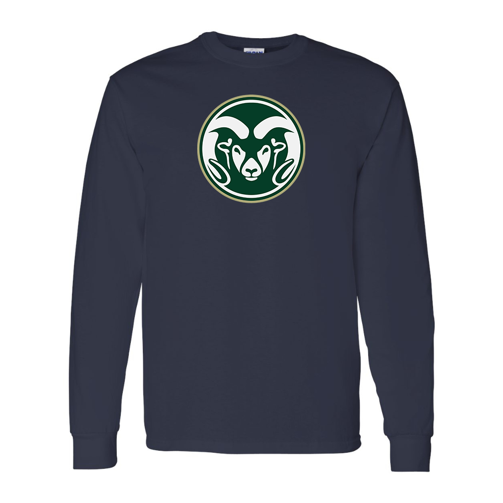 Men's Colorado State Rams Gildan Heavy Cotton Long Sleeve T-Shirt