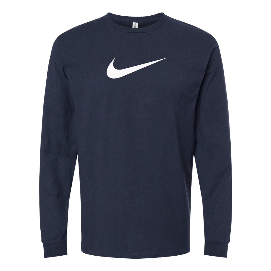 Men's Nike Wave Logo Cotton Long Sleeve T-Shirt