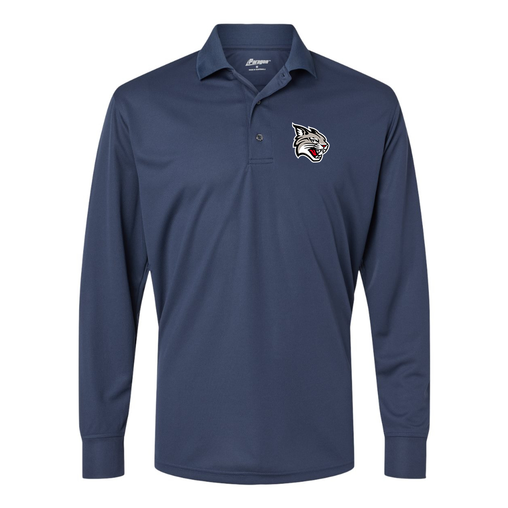 Men's Davidson Wildcats Paragon Prescott Long Sleeve Polo