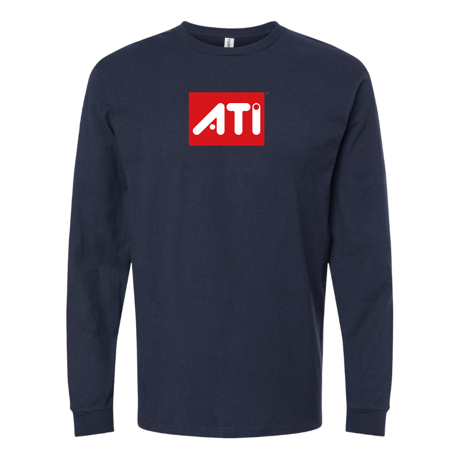 Men's ATI Logo Cotton Long Sleeve T-Shirt