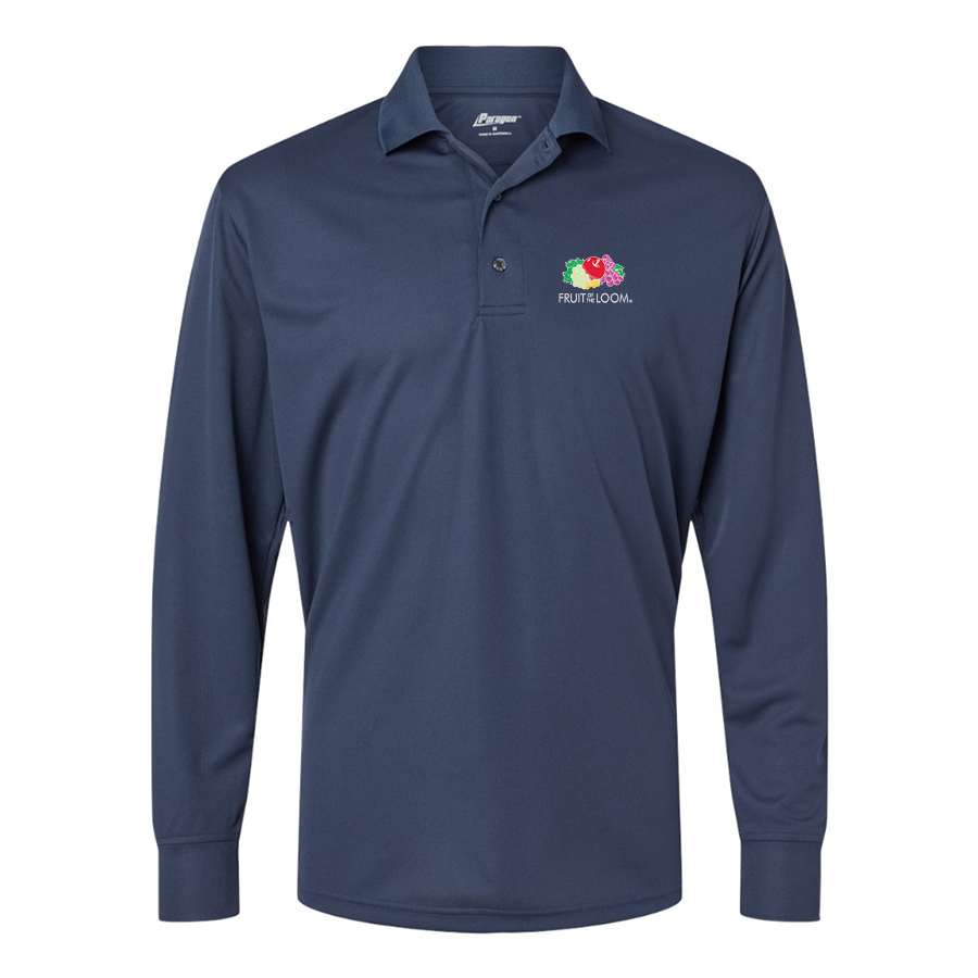 Men's Fruit Of the Loom Paragon Prescott Long Sleeve Polo