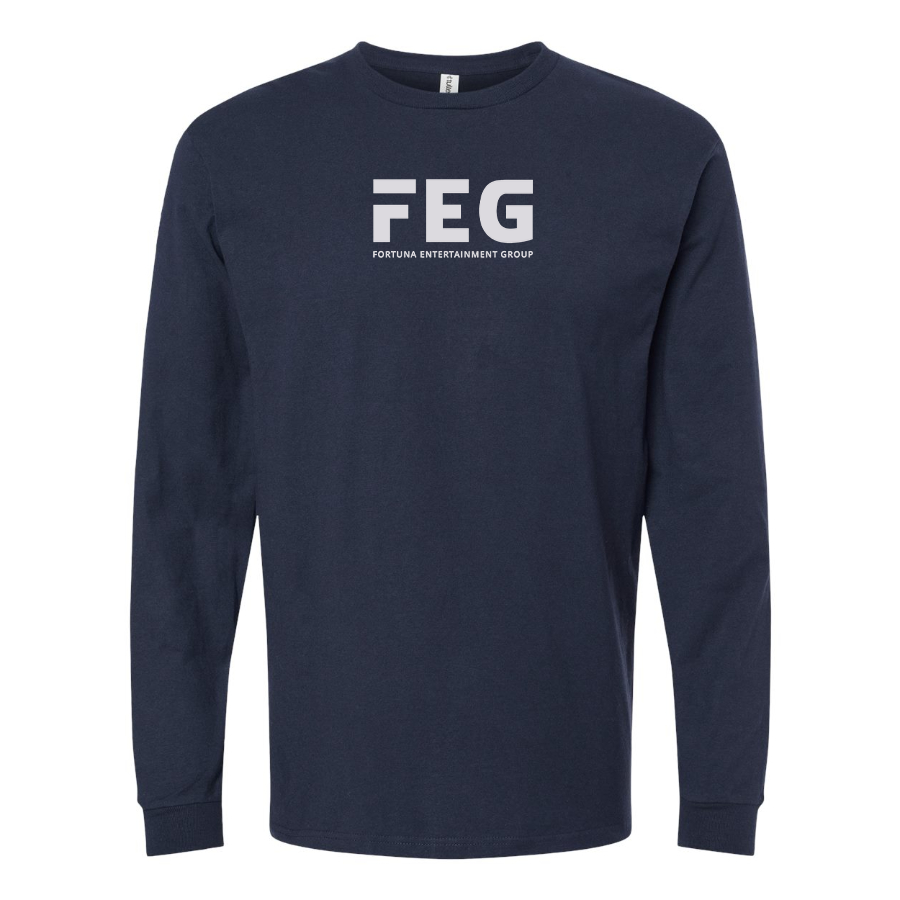 Men's FEG Logo Cotton Long Sleeve T-Shirt
