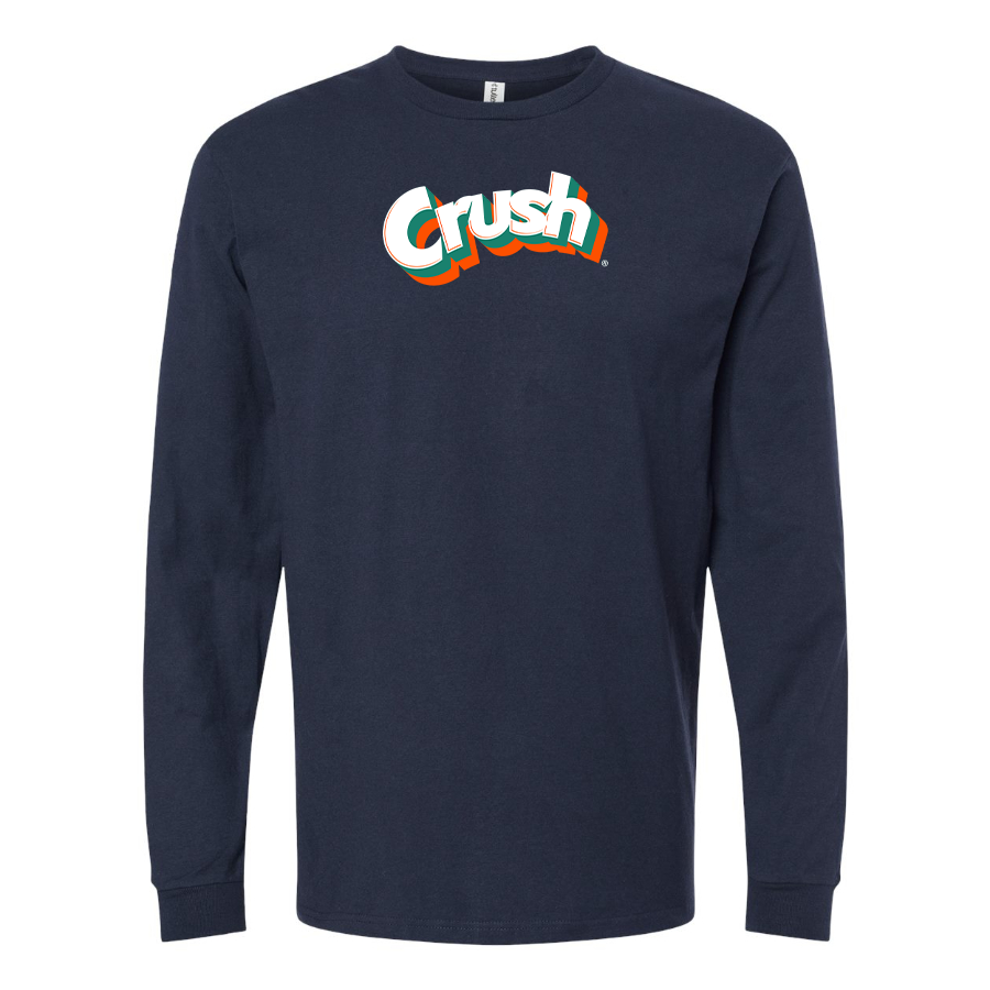 Men's Crush Logo Cotton Long Sleeve T-Shirt