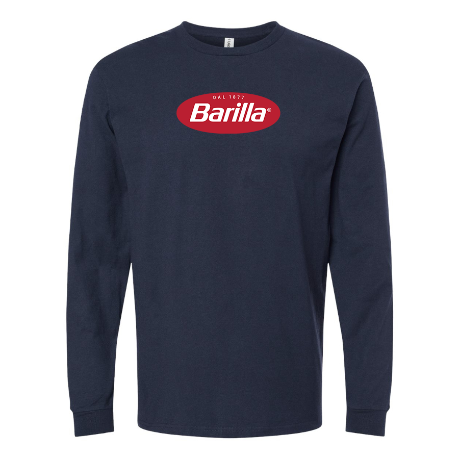 Men's Barilla Logo Cotton Long Sleeve T-Shirt