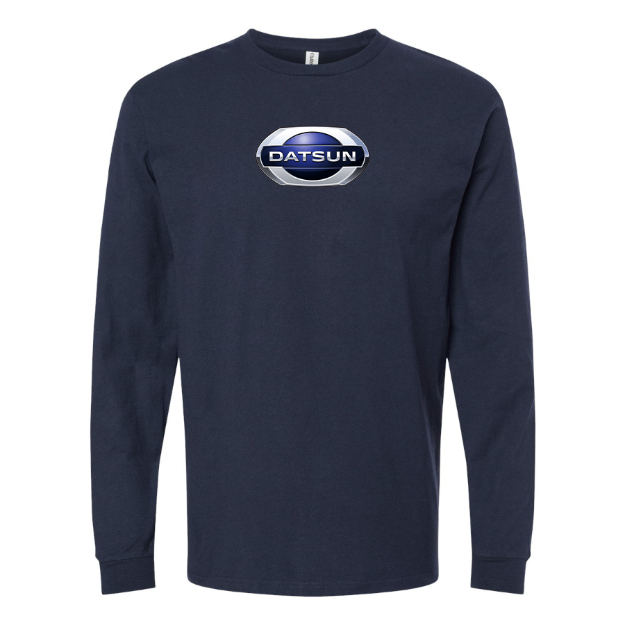 Men's Datsun Logo Cotton Long Sleeve T-Shirt