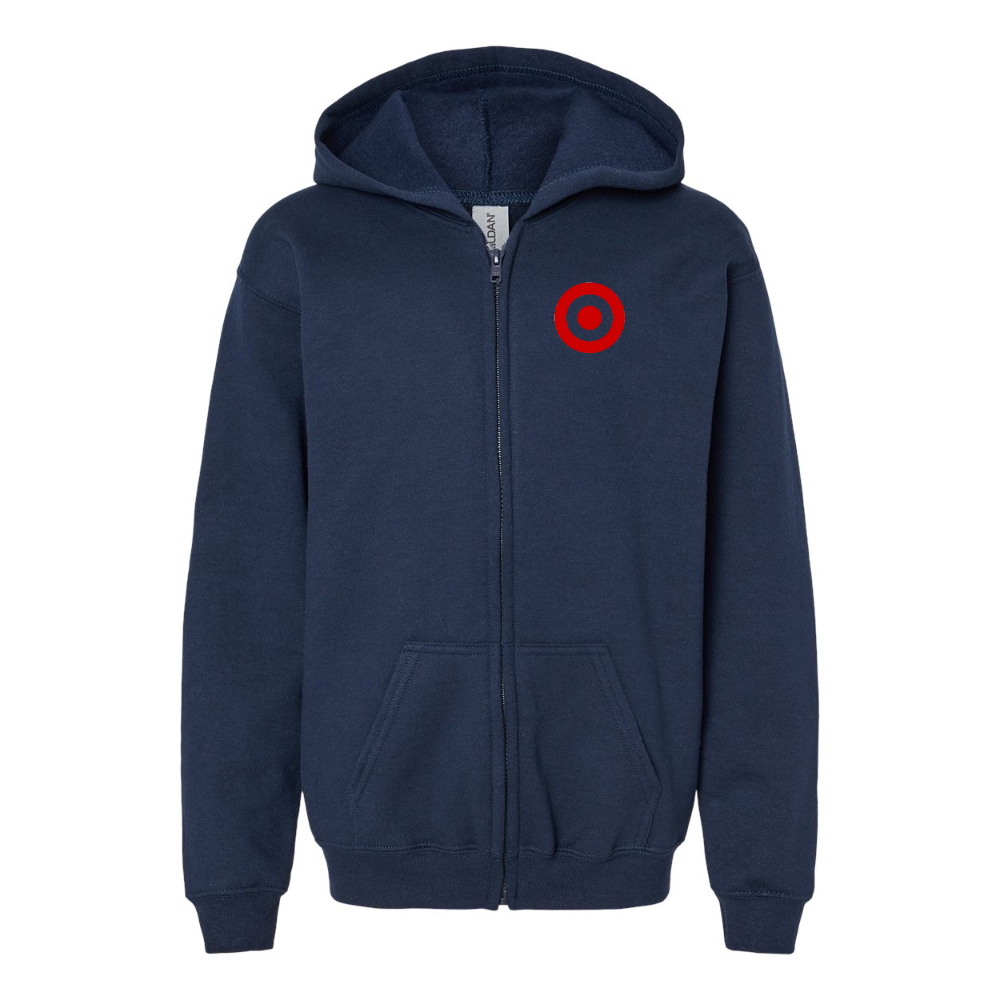 Youth Target Gildan Heavy Blend Full Zip Hooded Sweatshirt