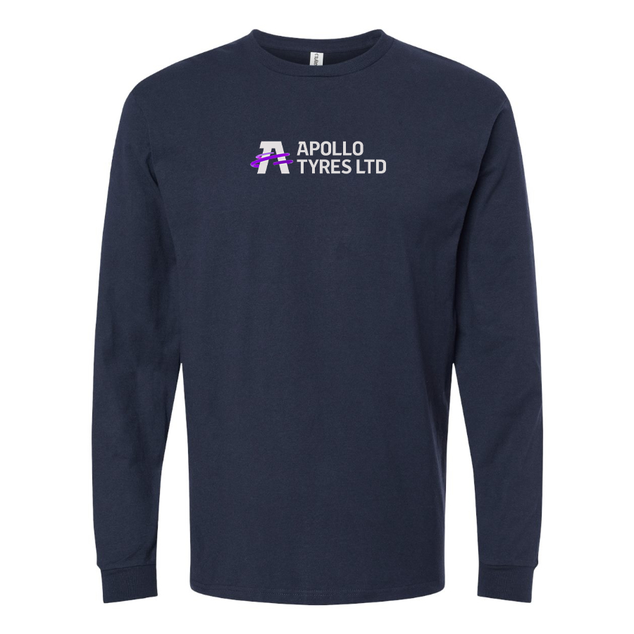 Men's Apollo Tyres Logo Cotton Long Sleeve T-Shirt