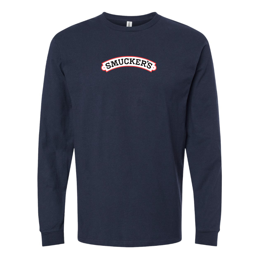 Men's Smucker's Logo Cotton Long Sleeve T-Shirt