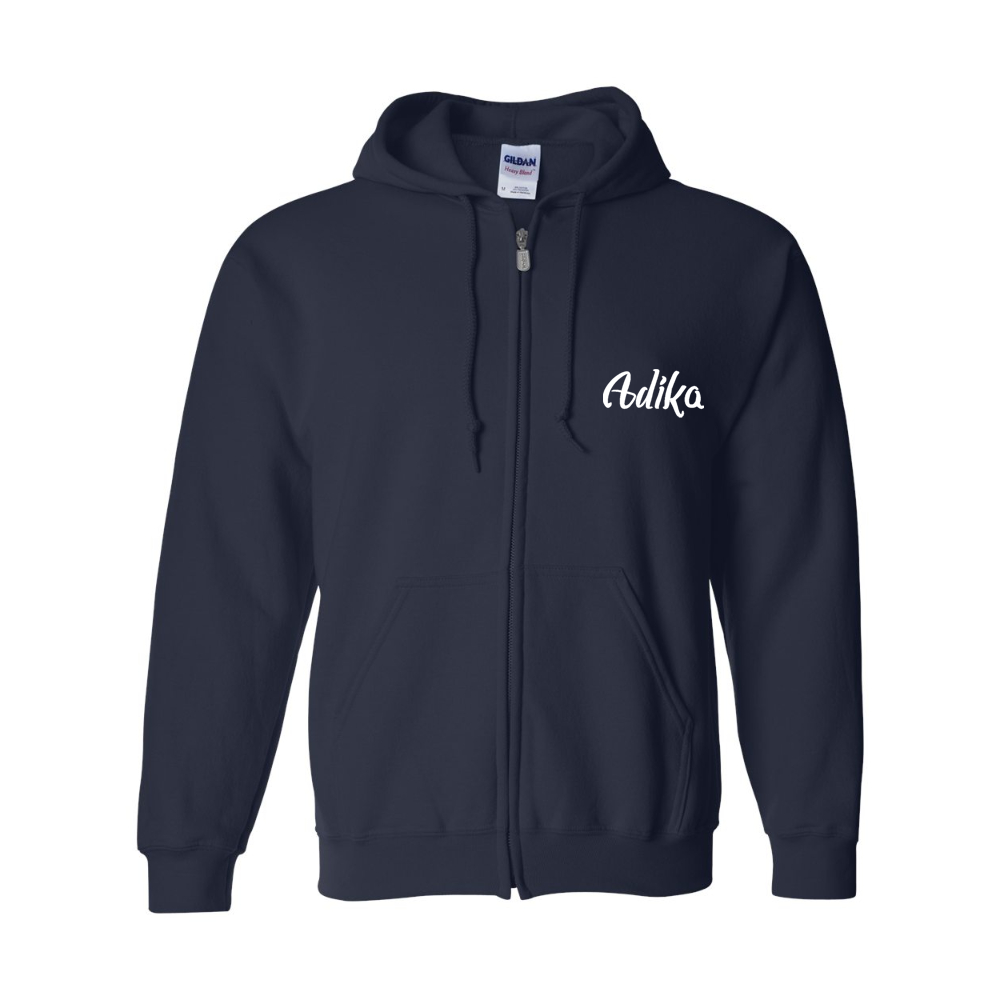 Men's Adika Gildan Heavy Blend Full Zip Hooded Sweatshirt