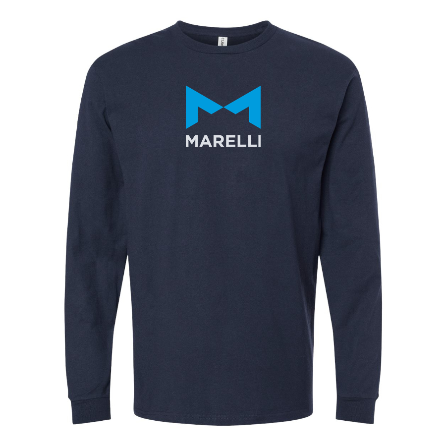 Men's Magneti-Marelli Logo Cotton Long Sleeve T-Shirt