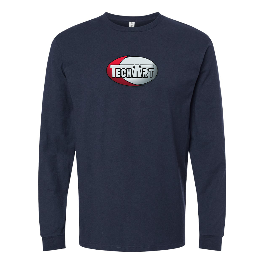 Men's TechArt Logo Cotton Long Sleeve T-Shirt