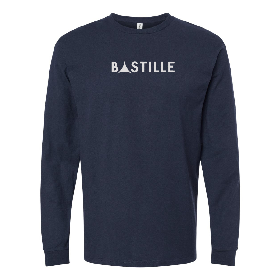 Men's Bastille Logo Cotton Long Sleeve T-Shirt