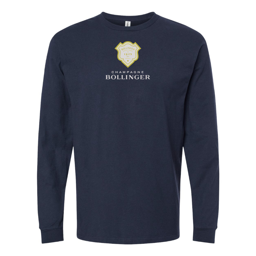 Men's Bollinger Logo Cotton Long Sleeve T-Shirt