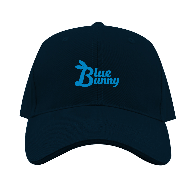 Blue Bunny Logo Dad Baseball Cap Hat