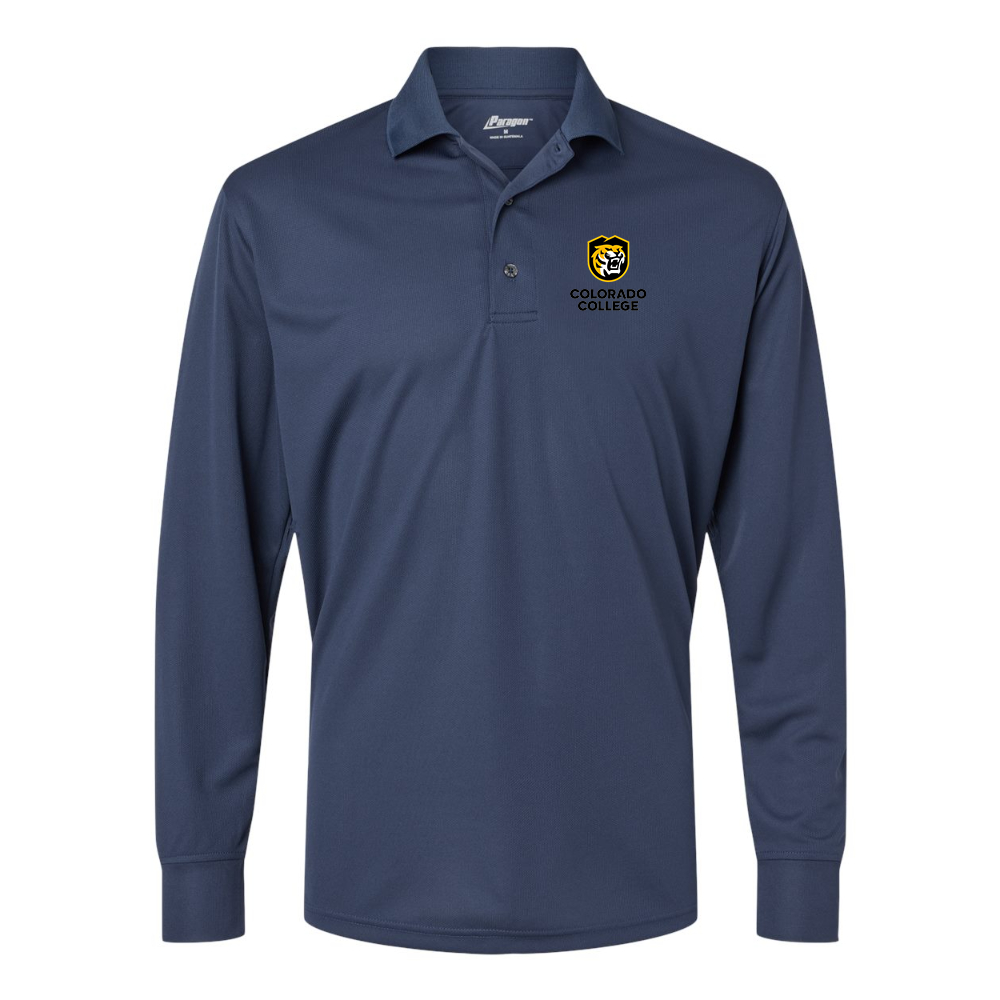 Men's Colorado College Tigers Paragon Prescott Long Sleeve Polo