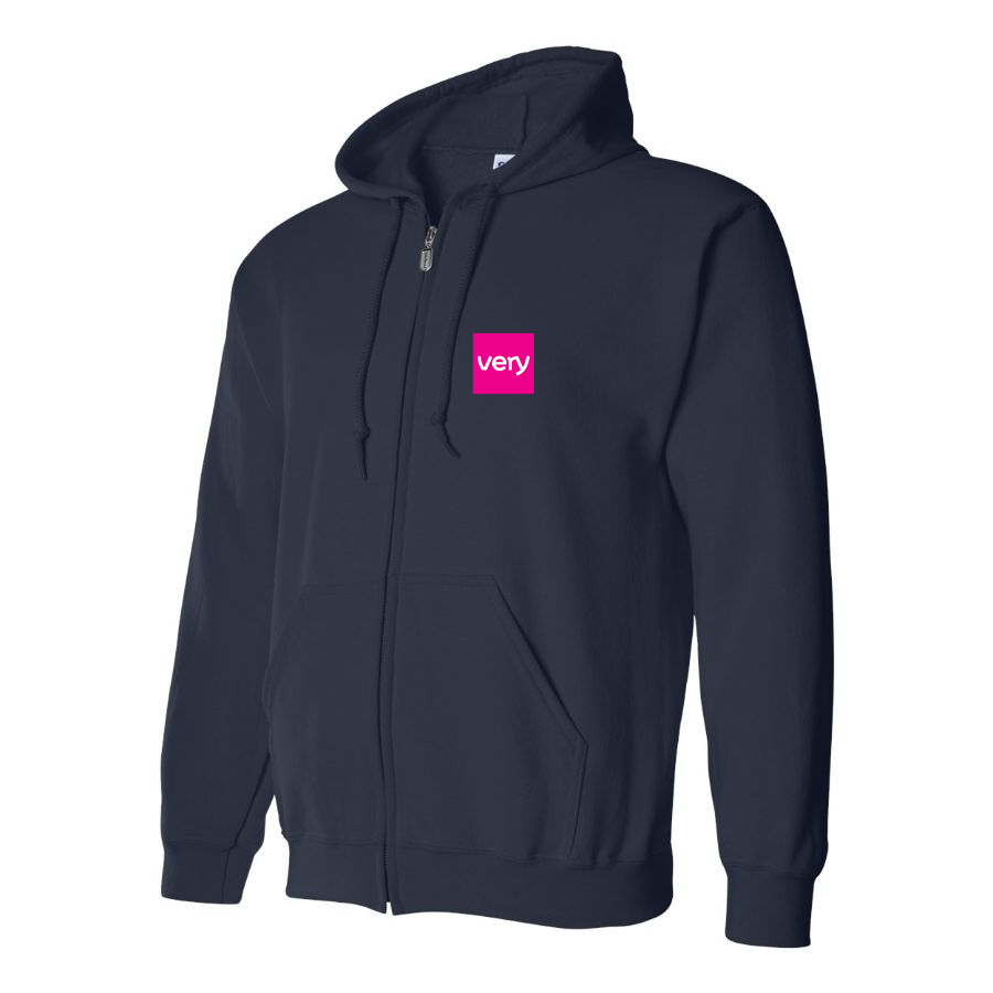 Men's Very Logo Zipper Hoodie