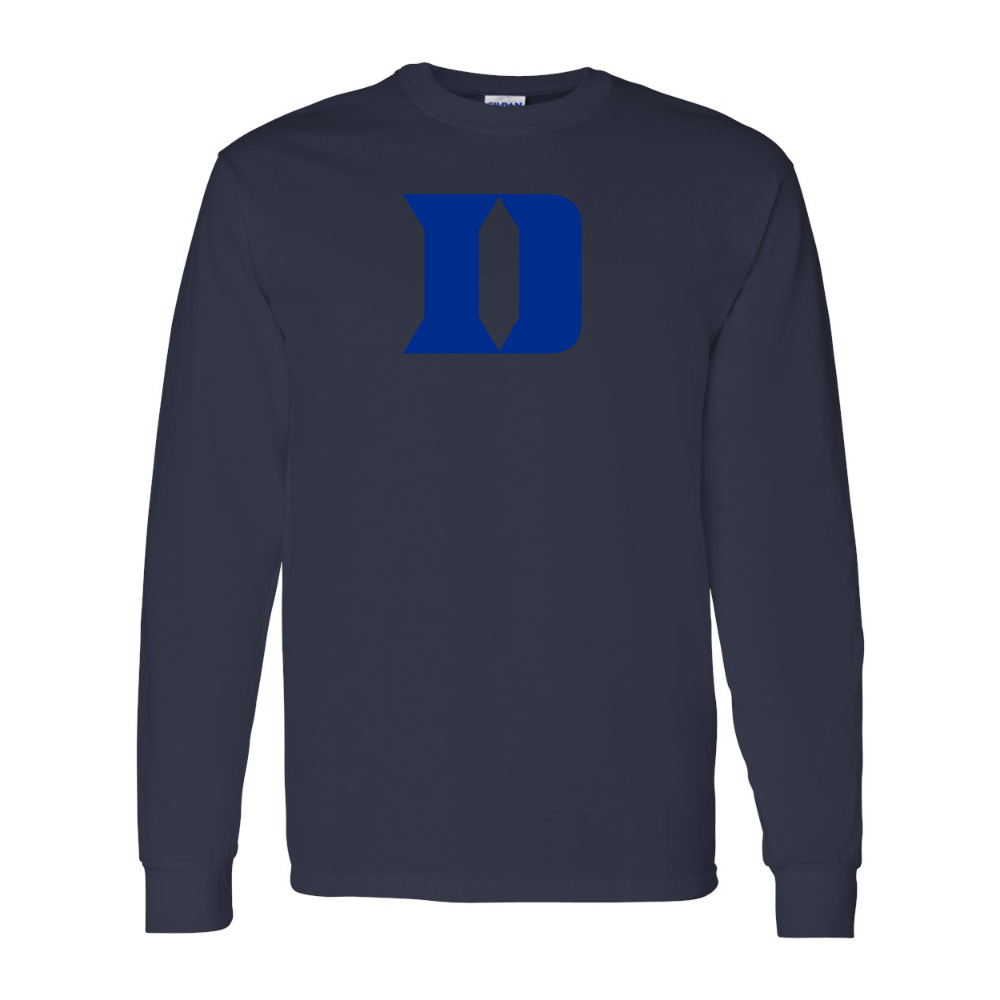 Men's Duke Blue Devils Gildan Heavy Cotton Long Sleeve T-Shirt