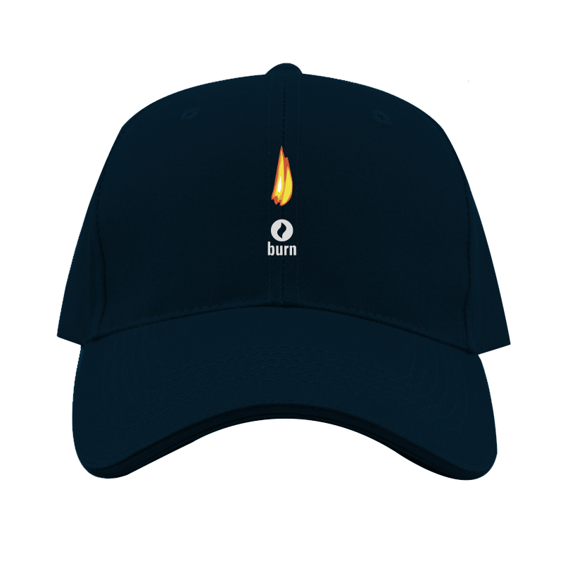 Burn Logo Dad Baseball Cap Hat