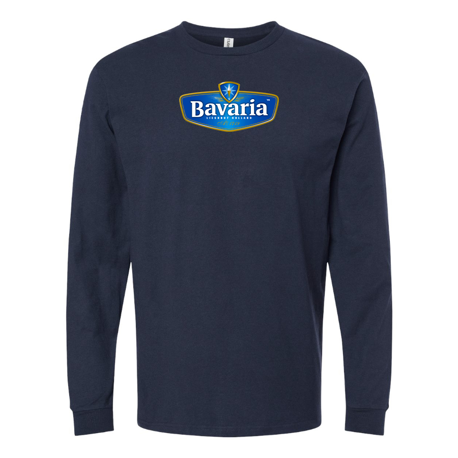 Men's Bavaria Logo Cotton Long Sleeve T-Shirt