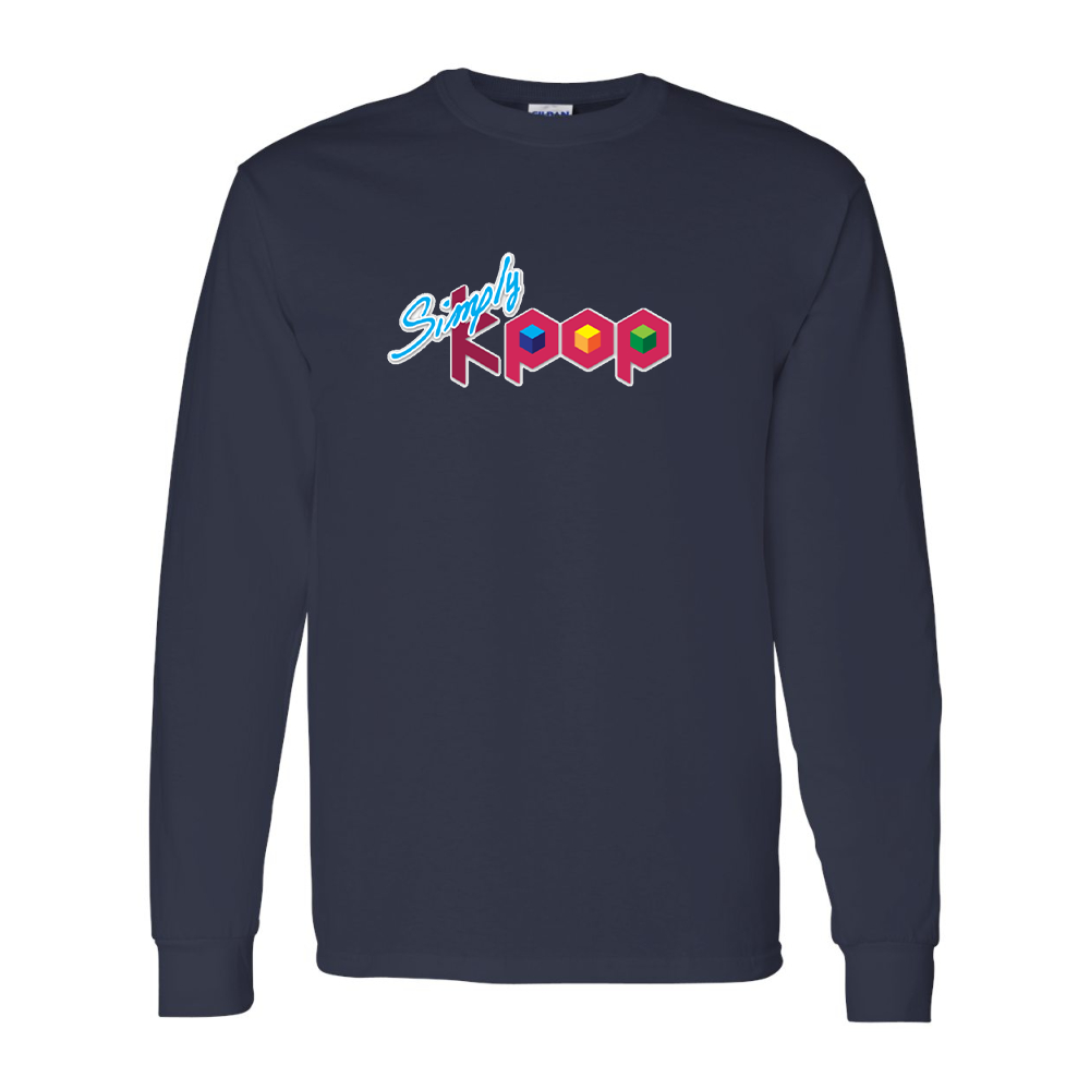 Men's Simply Kpop Gildan Heavy Cotton Long Sleeve T-Shirt