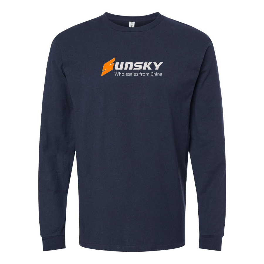 Men's SUNSKY Logo Cotton Long Sleeve T-Shirt