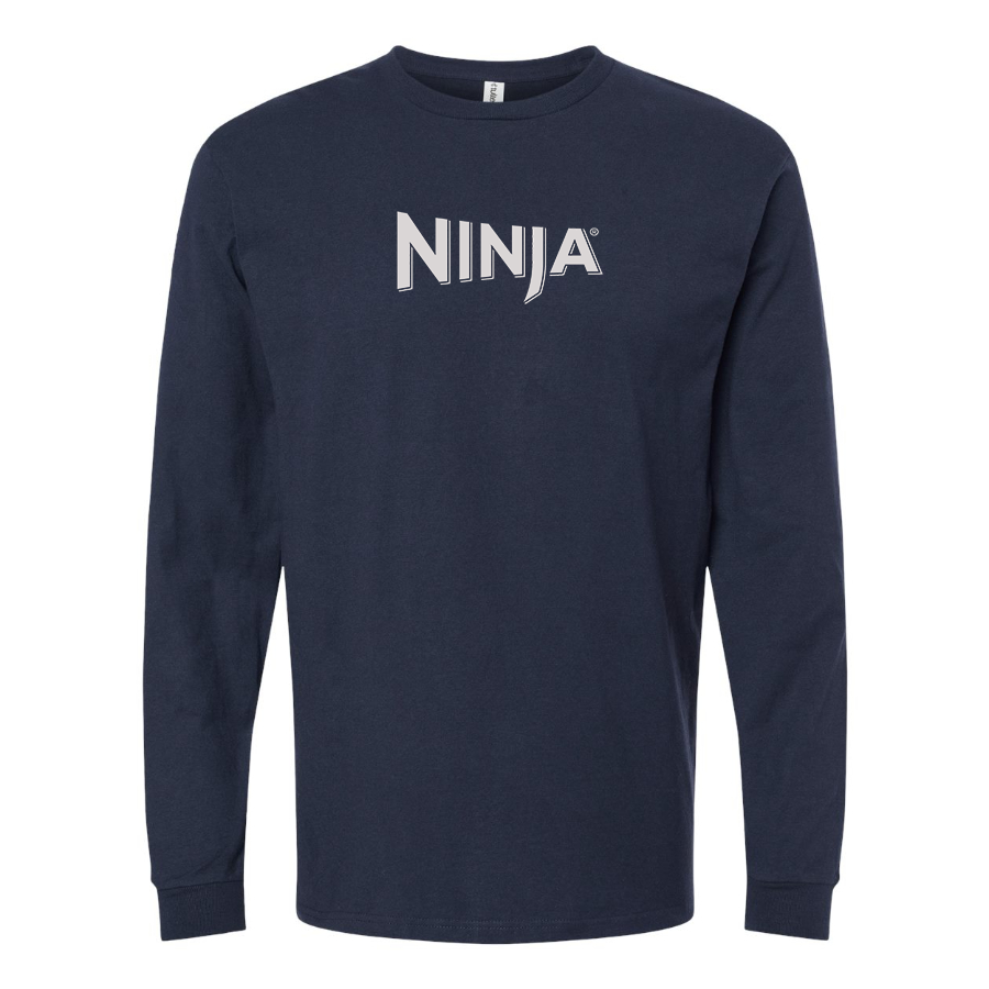 Men's Ninja Logo Cotton Long Sleeve T-Shirt