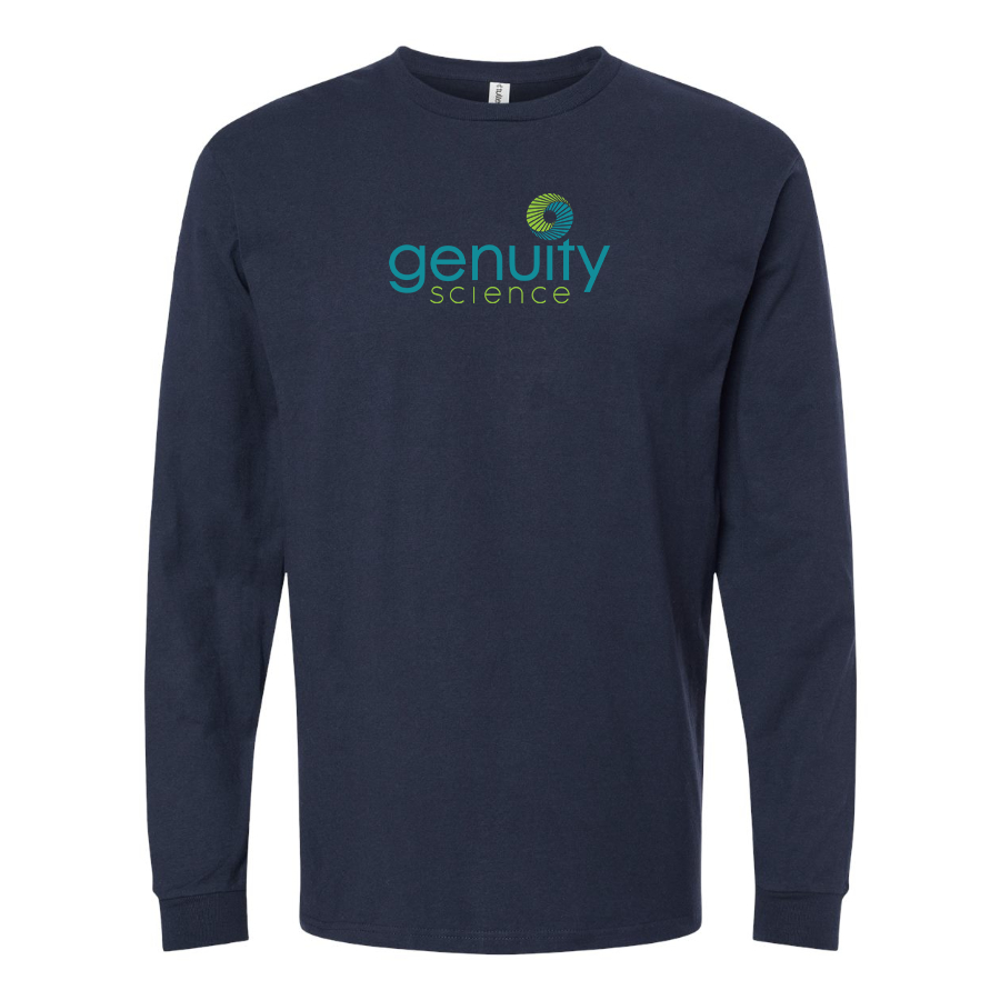 Men's Genuity Science Logo Cotton Long Sleeve T-Shirt