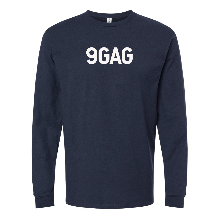 Men's 9gag Logo Cotton Long Sleeve T-Shirt