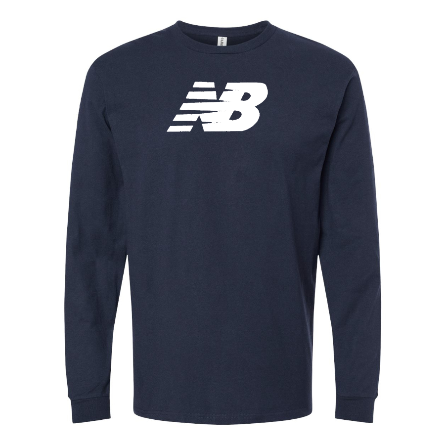Men's New Balance Logo Cotton Long Sleeve T-Shirt