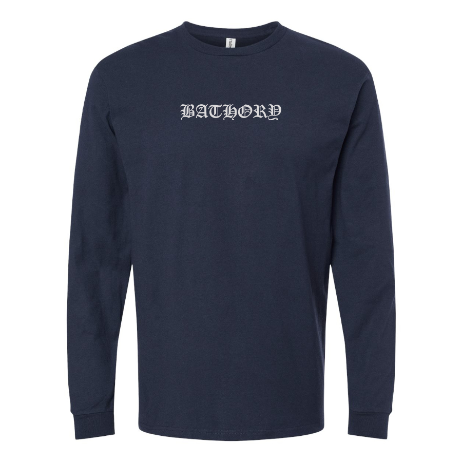 Men's Bathory Logo Cotton Long Sleeve T-Shirt