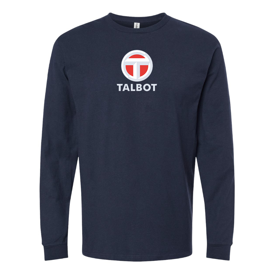 Men's Talbot Logo Cotton Long Sleeve T-Shirt
