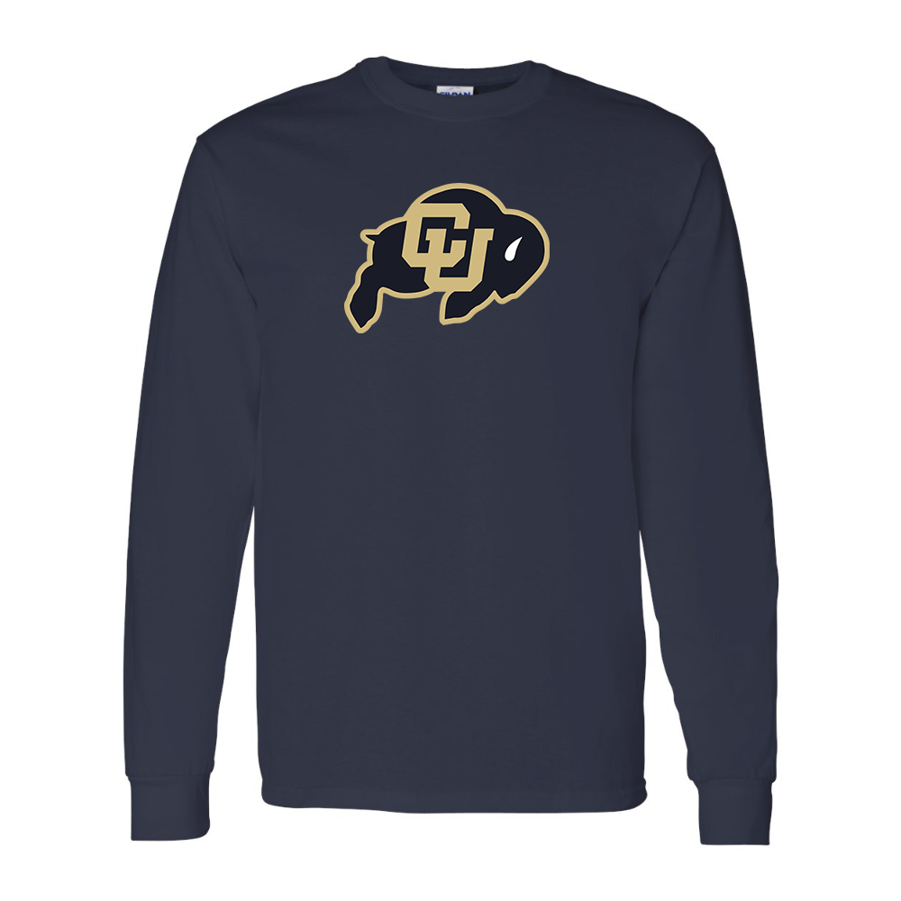 Men's Colorado Buffaloes Gildan Heavy Cotton Long Sleeve T-Shirt